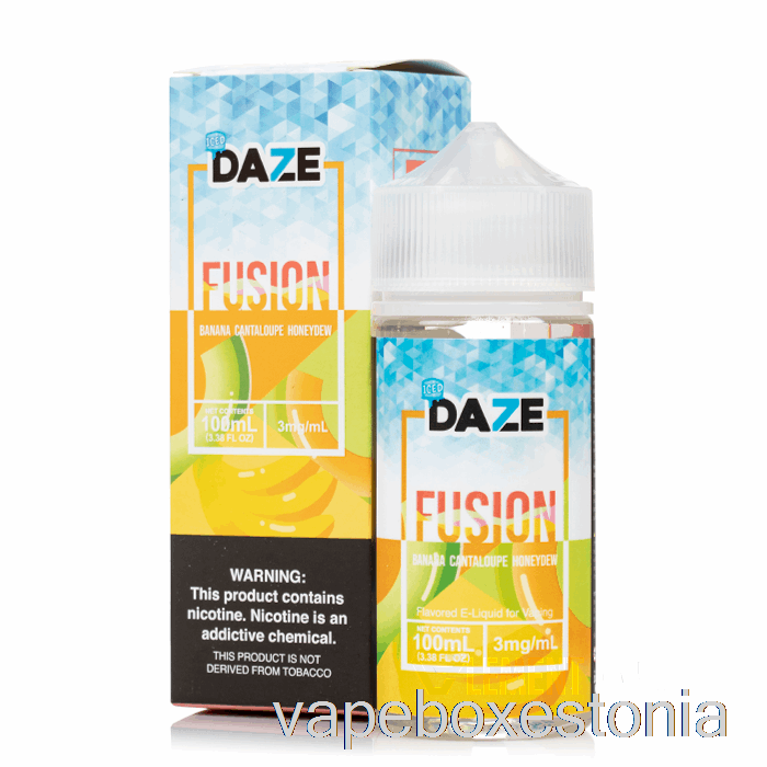 Vape Box Estonia Jääbanaan Cantaloupe Mesikaste - 7 Daze Fusion - 100ml 0mg